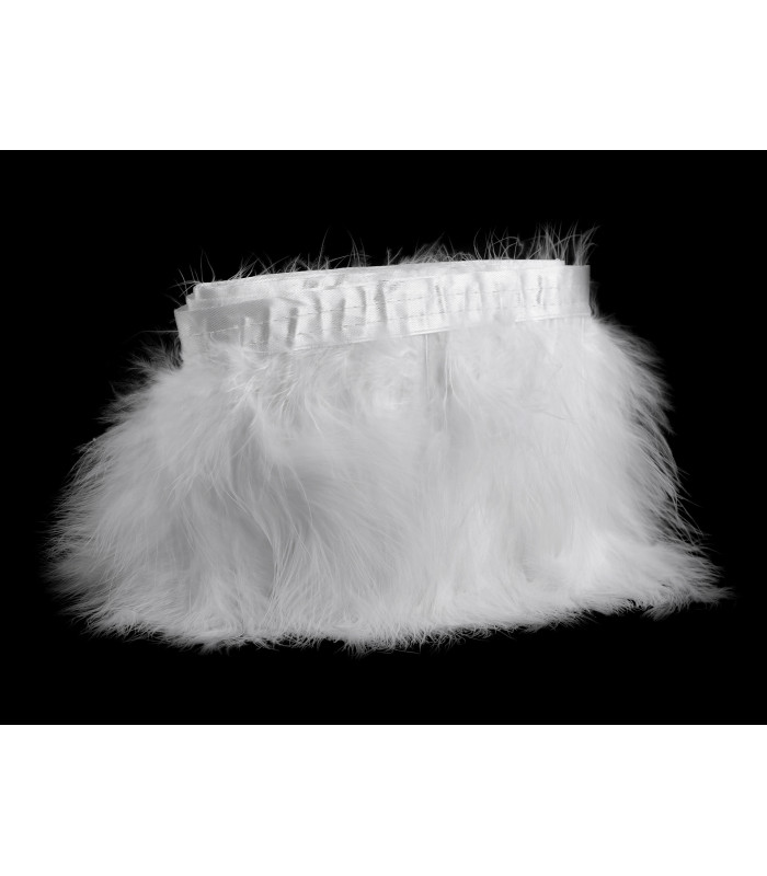 MARABOU FEATHER FRINGE - WIDTH 17CM