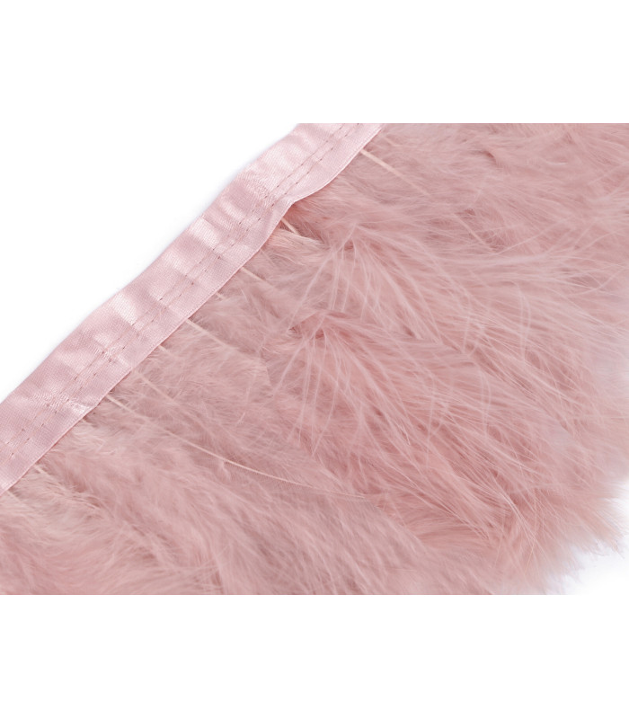 FLECO DE PLUMAS DE MARABÚ - ANCHO 17CM