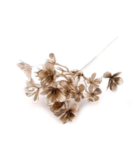 RAMO DE FLORES ARTIFICIAIS COM COR METÁLICA