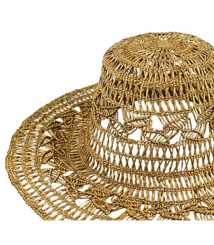 CAPELINA CALADA DE FIBRAS NATURALES