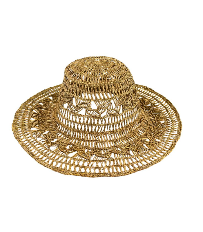 CAPELINA CALADA DE FIBRAS NATURALES