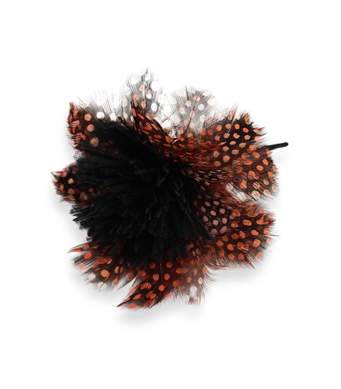 FLOR DE PLUMAS EXCLUSIVA - GUINEA Y AVESTRUZ