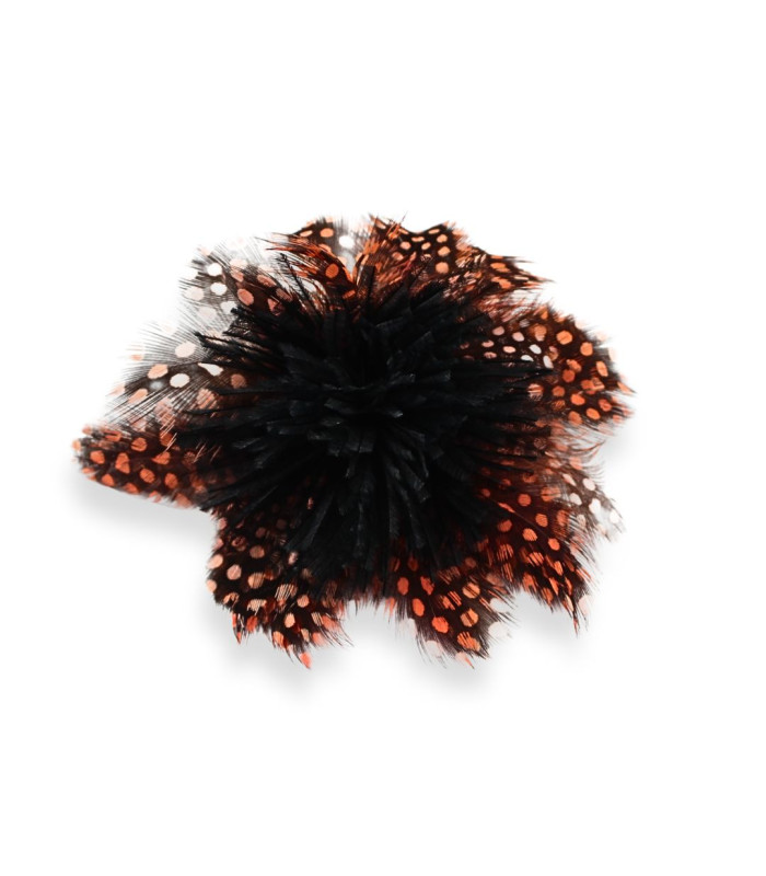 FLOR DE PLUMAS EXCLUSIVA - GUINEA Y AVESTRUZ