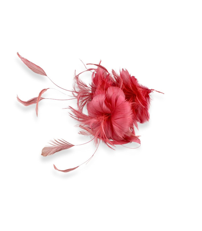 MONTAJE FLOR DE PLUMAS DE GALLO