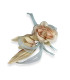 ORGANZA FLOWER WITH SATIN PETALS