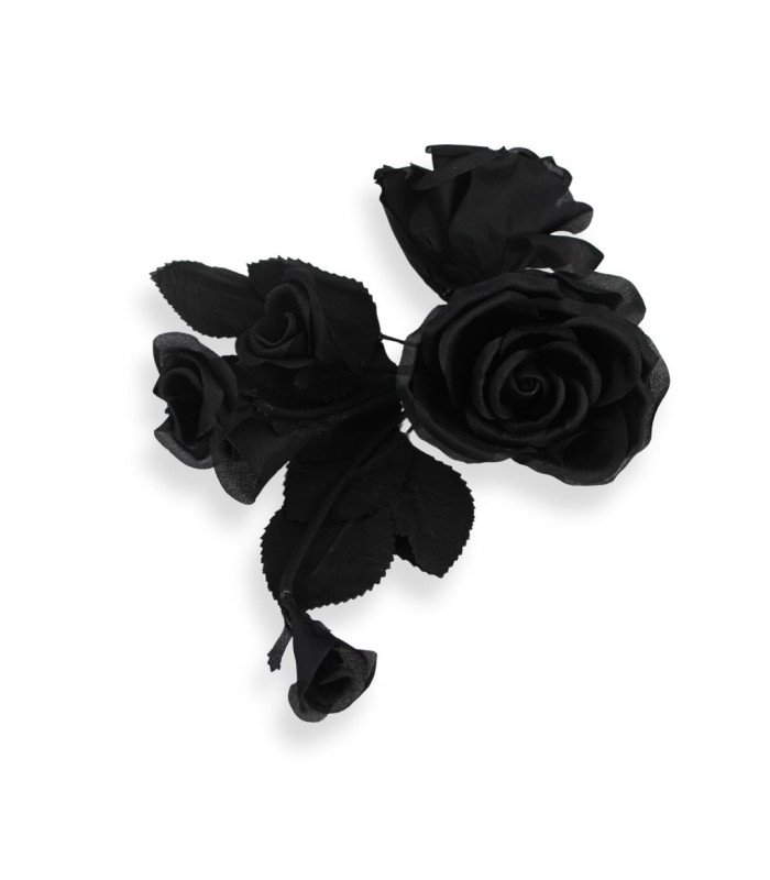 ROSA NEGRA DE ORGANZA