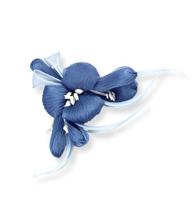 FLOR DE ORGANZA COM ESTAMINAS