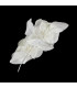 DOUBLE ROSE SPRAY IN FABRIC