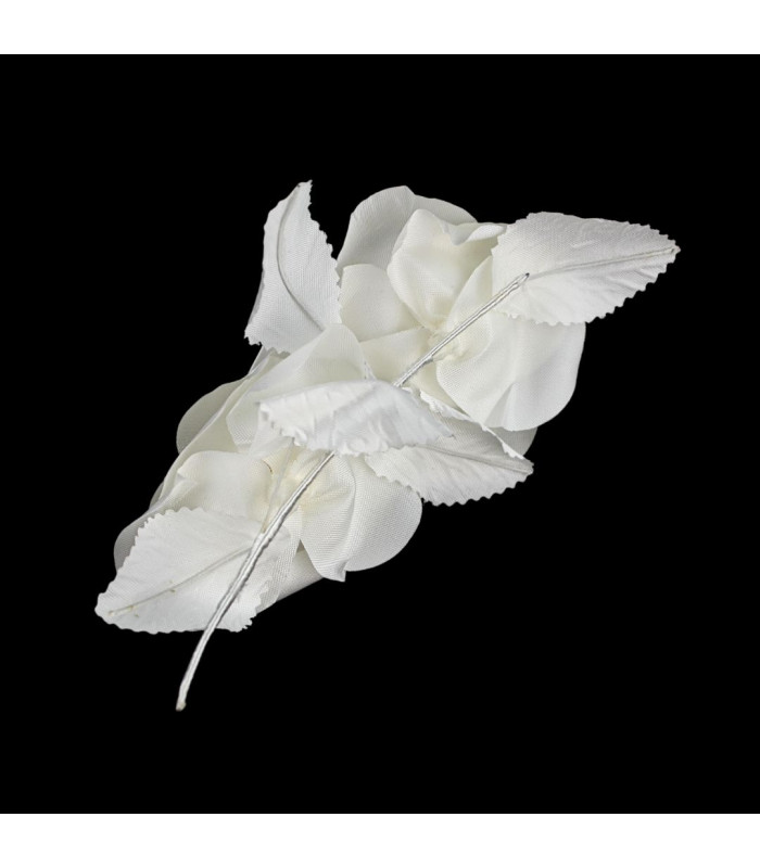 RAMILLETE DOBLE DE ROSAS DE TELA