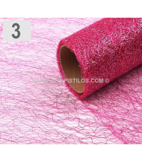 Tul Disorder Con Lurex Magenta 50 X 25 Cms. - colores para