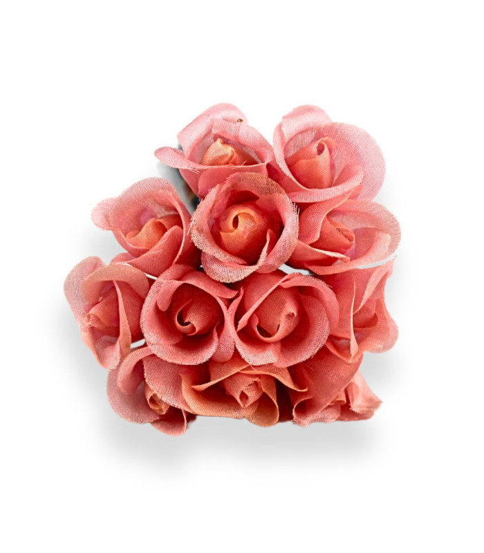 POMO DE 12 MINIFLORES DE TELA