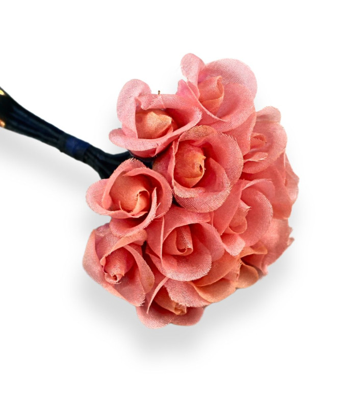 STRAUß MIT 12 MINI-STOFFBLUMEN