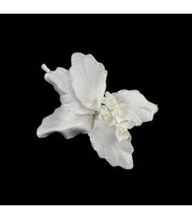 MINI FLOR DE TECIDO COM BRILHO