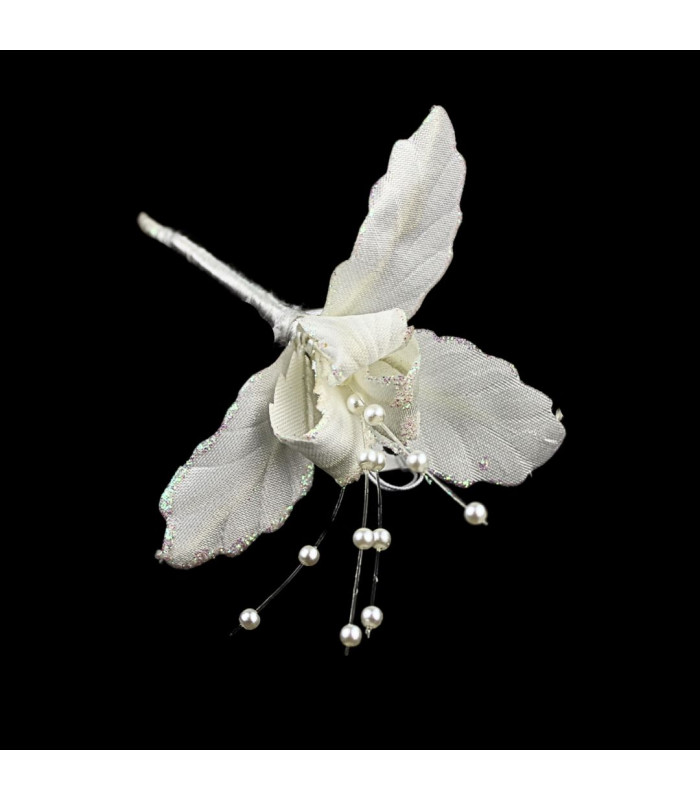 MINIFLORES DE TECIDO COM BRILHO