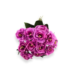 RAMALHETE DE MINIFLORES DE TECIDO COM PISTILOS