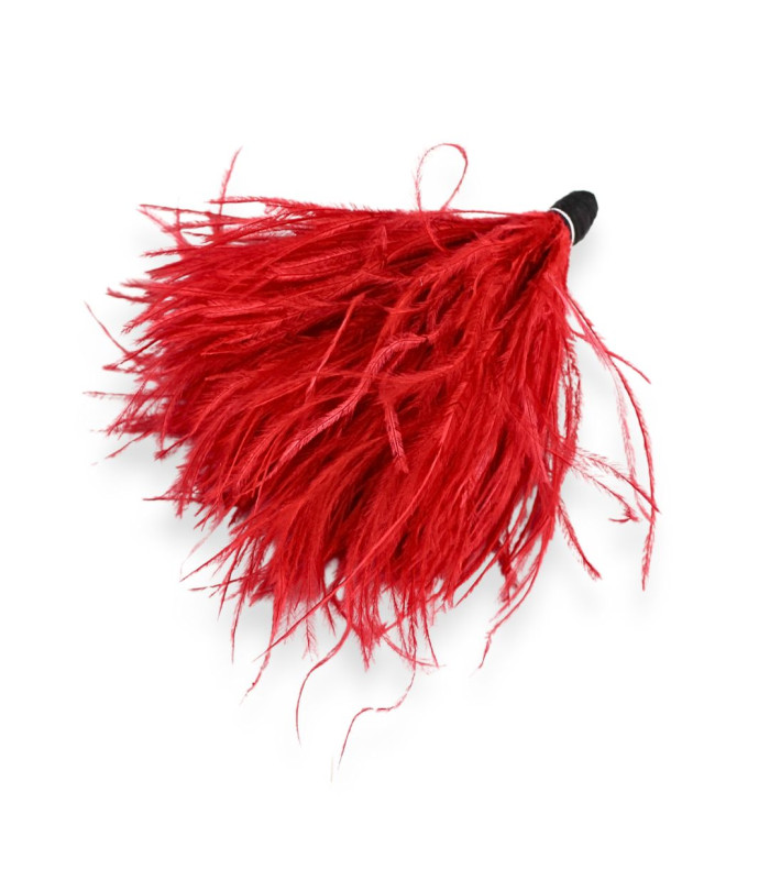 OSTRICH FEATHER FRINGE POM-POM 22CM