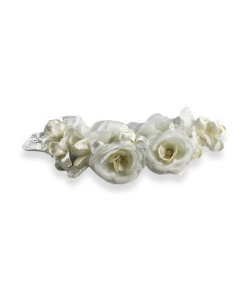 RAMALHETE DE FLORES DE TECIDO BRANCAS