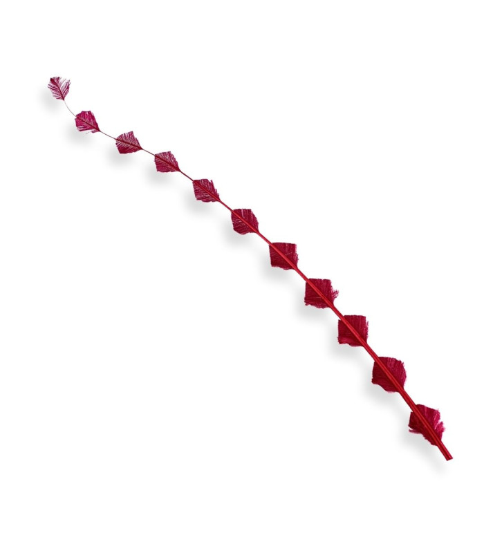 PLUMA DE AVESTRUZ RECORTADA/QUEMADA 58CM