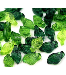 PLASTIC DECORATIVE LEAFS 5 X 10 mm.