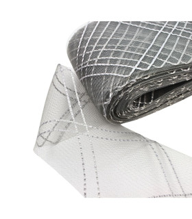 CRIN DOBLE ROMBO CON RAFIA 10CM