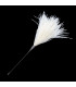 OSTRICHFEDER-BROCHE - DEKORATIVES KLAMMER MIT NÄDELSCHUTZ