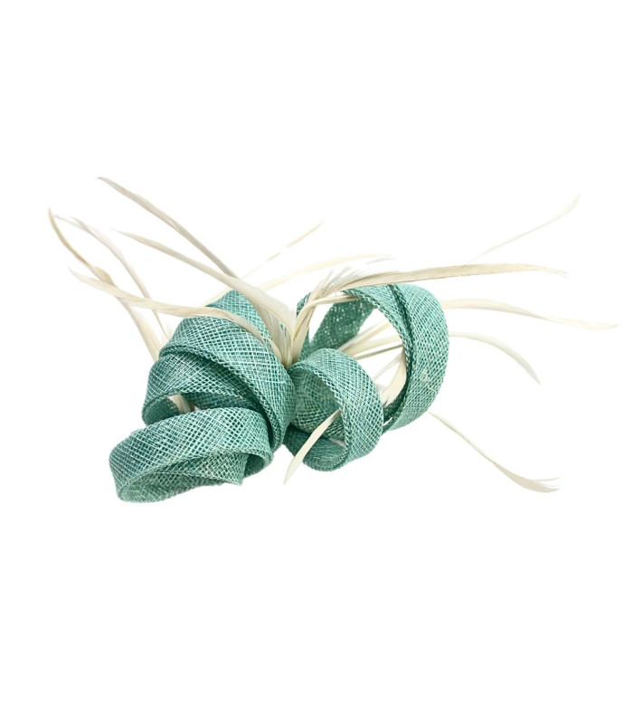COMB HEADPIECE - SINAMAY AND OCA BIOT FEATHERS