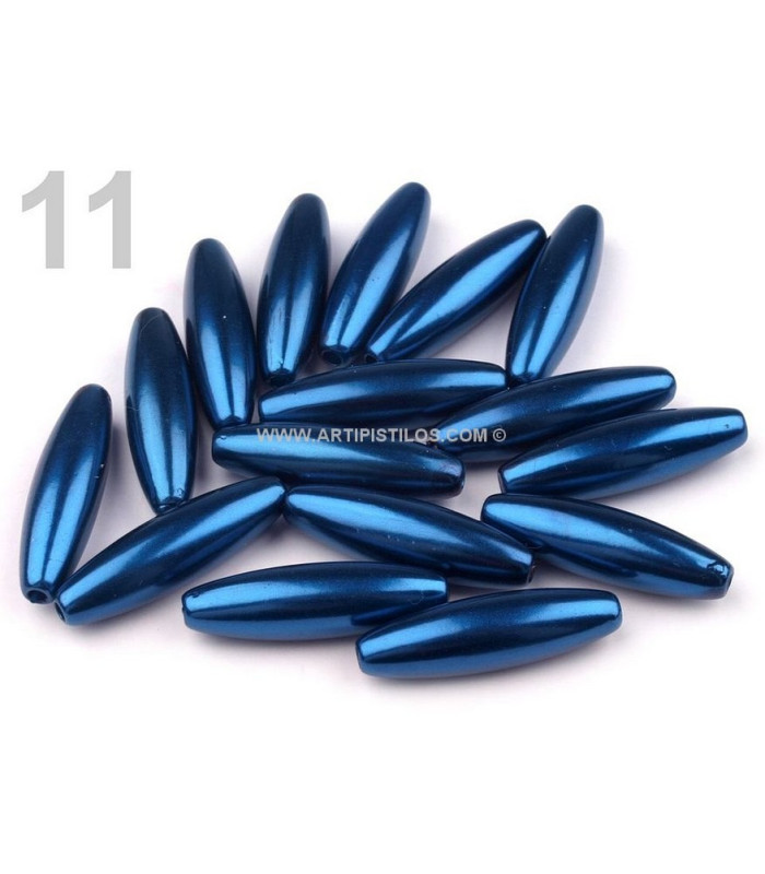 PEROLAS OVALADAS 10 X 30 MM.