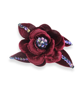 FLOR DE TERCIOPLEO CON LENTEJUELAS