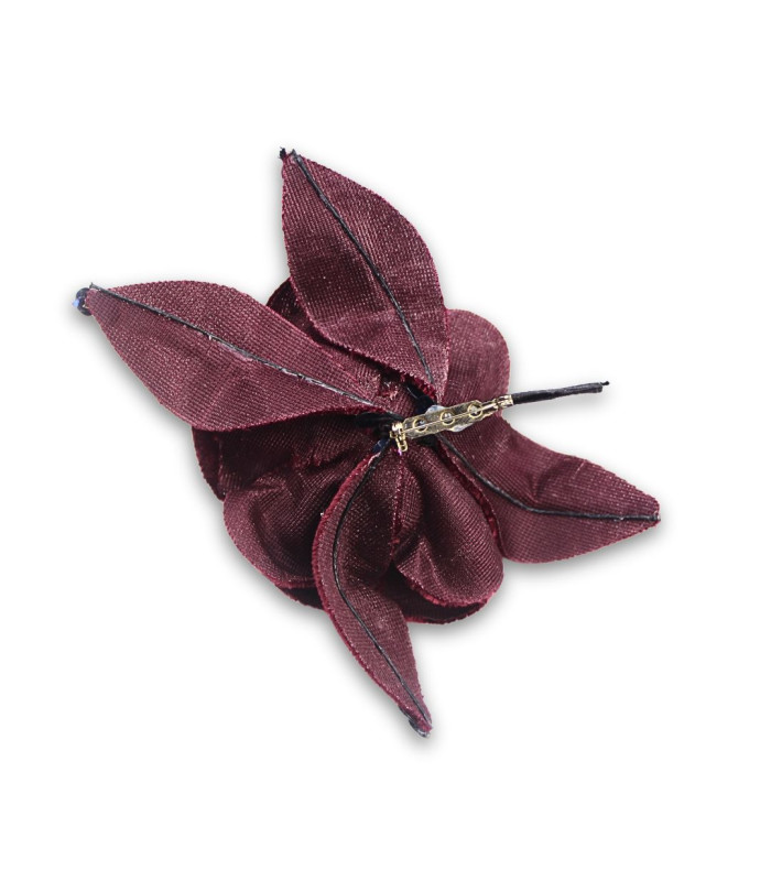 VELVET FLOWER WITH SEQUINS