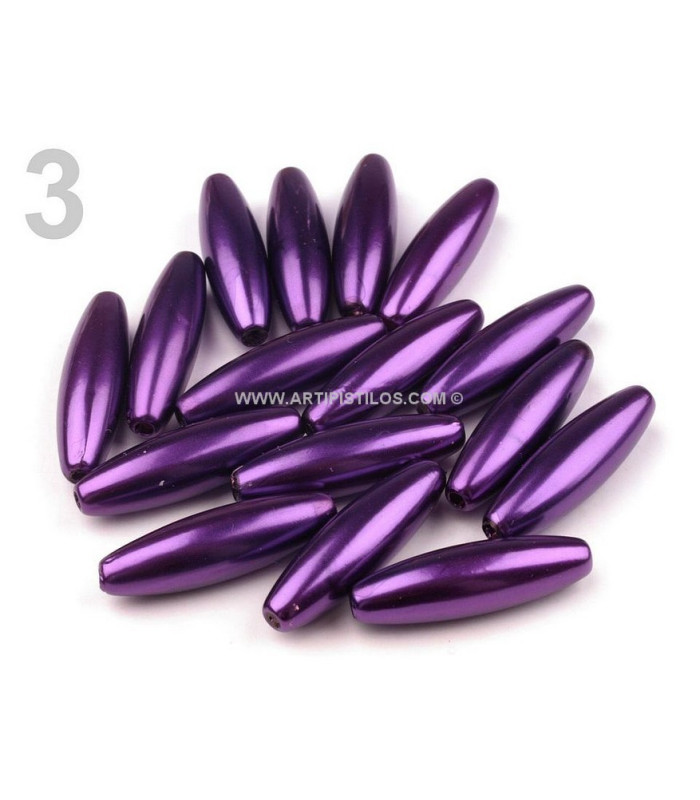 PEROLAS OVALADAS 10 X 30 MM.