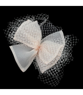 LAZO DECORATIVO DE ORGANZA Y VELO