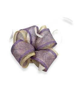 HEADPIECE SINAMAY FLOWER - ROOSTER ANTENNA FEATHERS