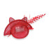 TOCADO ROJO SINAMAY - PLUMA DE PAVO - ANTENAS DE GALLO