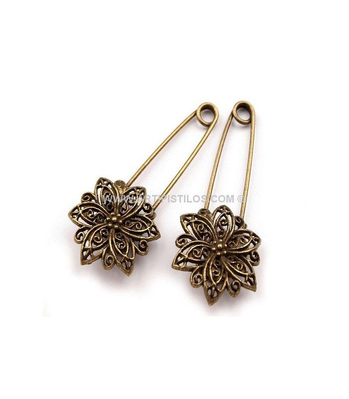 FILIGREE BROOCH 25 X 60 MM.