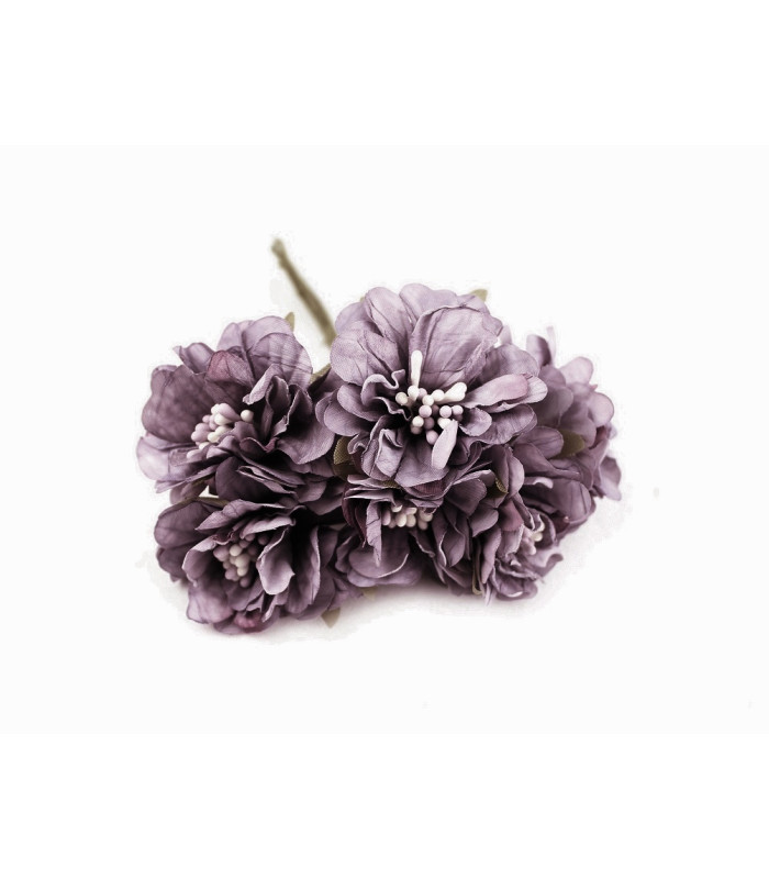 buquê de 6 flores de tecido
