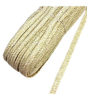 90-METER SKEIN OF BLEACHED BRAIDED NATURAL STRAW - 7MM