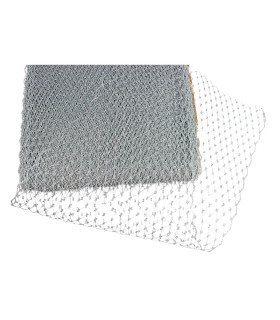 METALLISCHES FLACHES SCHLEIER 23CM BREIT