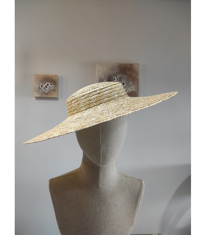 Hand-woven 100% Natural Straw Pamela "NORMANDY"