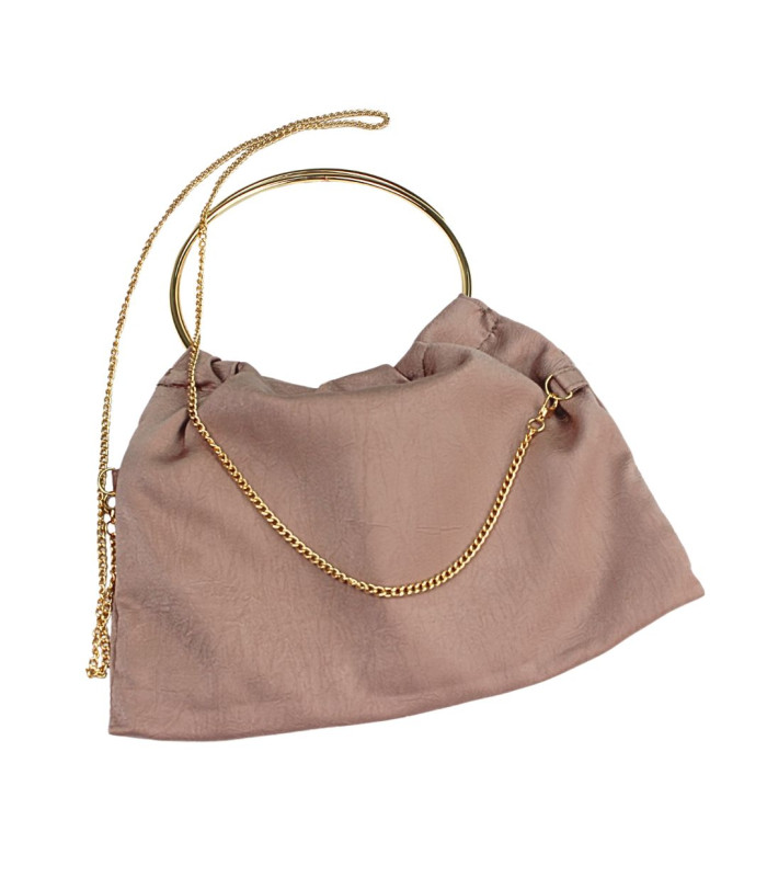 SATIN BAG WITH HANDLES