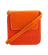 BOLSO CUADRADO SINAMAY TERCIOPELO NARANJA