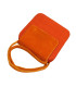 BOLSO CUADRADO SINAMAY TERCIOPELO NARANJA