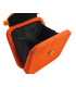 BOLSO CUADRADO SINAMAY TERCIOPELO NARANJA