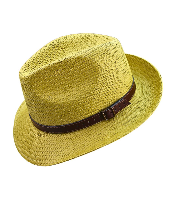 TRILBY HAT MADE OF VEGETABLE FIBRES FOR MEN