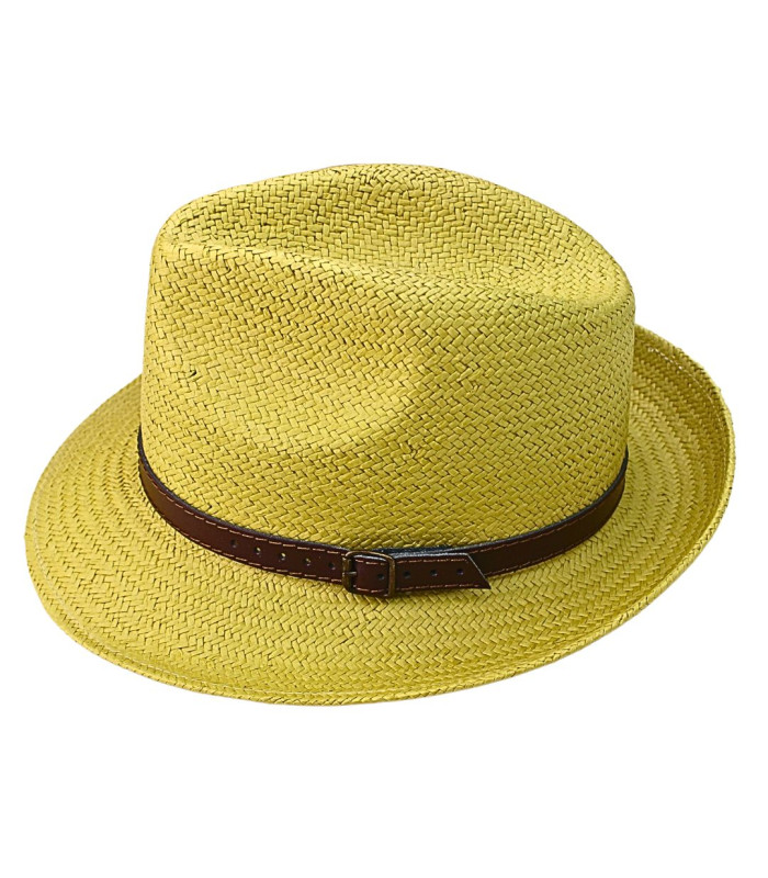 SOMBRERO TRILBY DE FIBRAS VEGETALES PARA CABALLERO