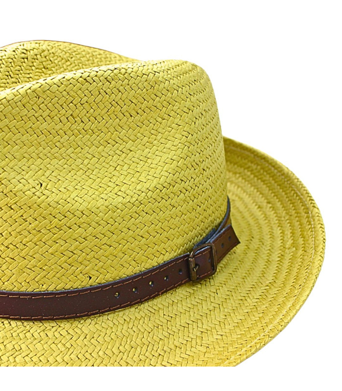TRILBY HAT MADE OF VEGETABLE FIBRES FOR MEN