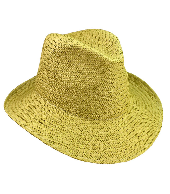 SOMBRERO AJUSTABLE ASIMÉTRICO DE FIBRAS VEGETALES PARA SEÑORA