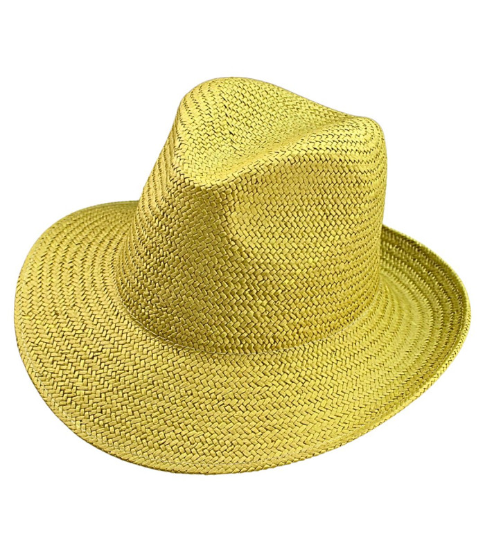ASYMMETRISCHER VERSTELLBARER HUT AUS PFLANZENFASERN FÜR DAMEN