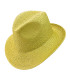 ADJUSTABLE ASYMMETRICAL VEGETABLE FIBER HAT FOR WOMEN