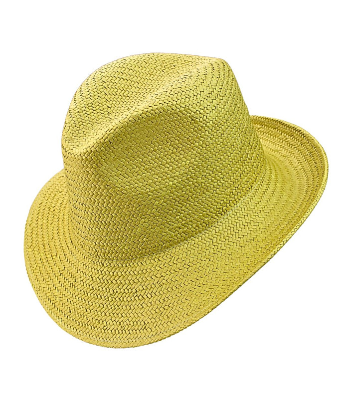 ADJUSTABLE ASYMMETRICAL VEGETABLE FIBER HAT FOR WOMEN