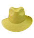 ADJUSTABLE ASYMMETRICAL VEGETABLE FIBER HAT FOR WOMEN